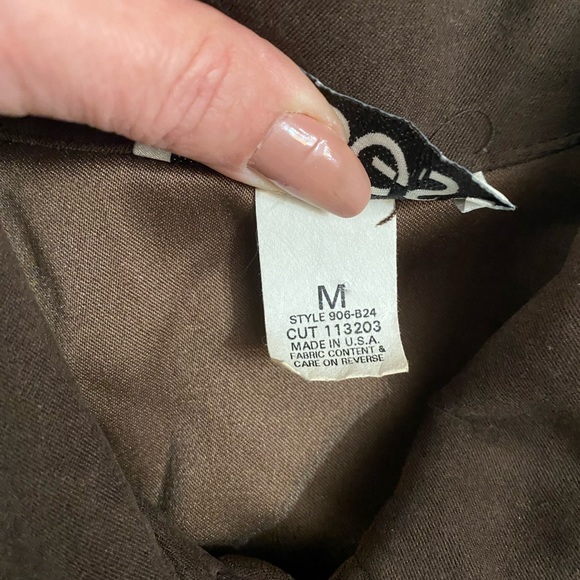 Vintage Briggs Blazer Jacket Womens Medium Faux Suede USA Washable Brown - Picture 9 of 11
